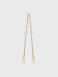 Short metal chain shoulder strap - Golden - View 1