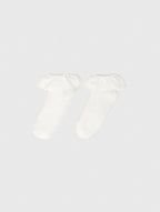Lace frill socks - White - View 1