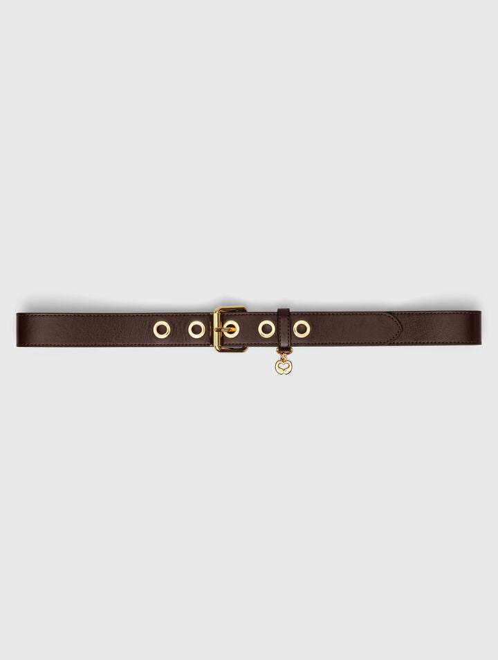 Miss M leather belt - Dark brown - View 1