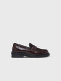 Leather and suede loafers - Dark brown - View 1
