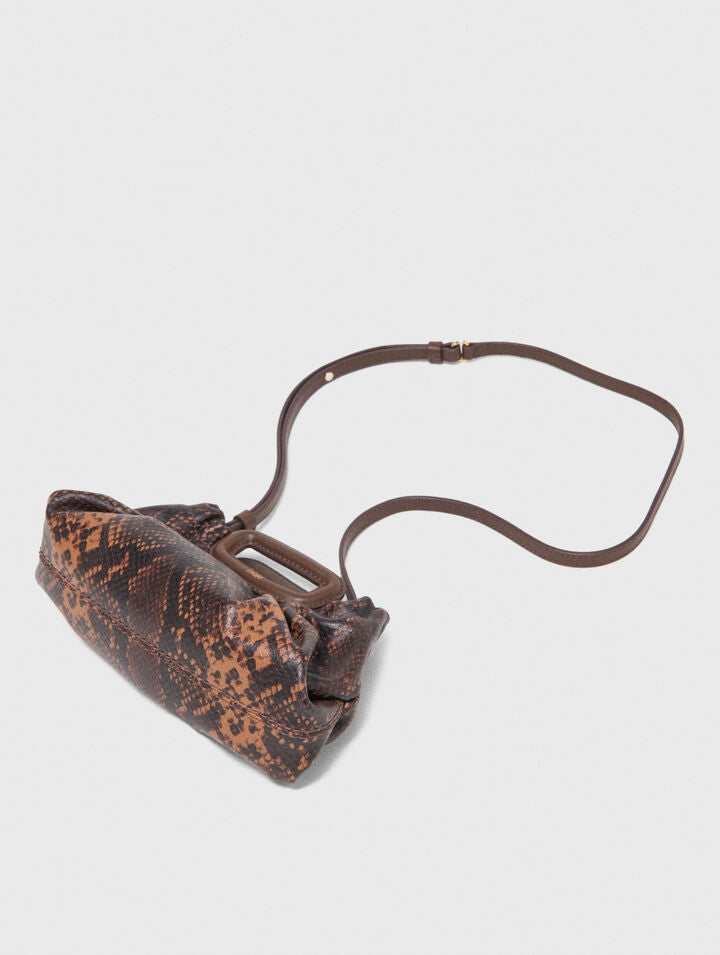 Milpli mini embossed leather - Brown snake print - View 4