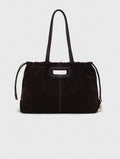 Suede Milpli tote bag - Dark brown - View 1