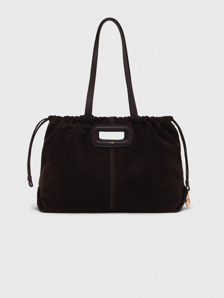 Suede Milpli tote bag - Dark brown - View 1