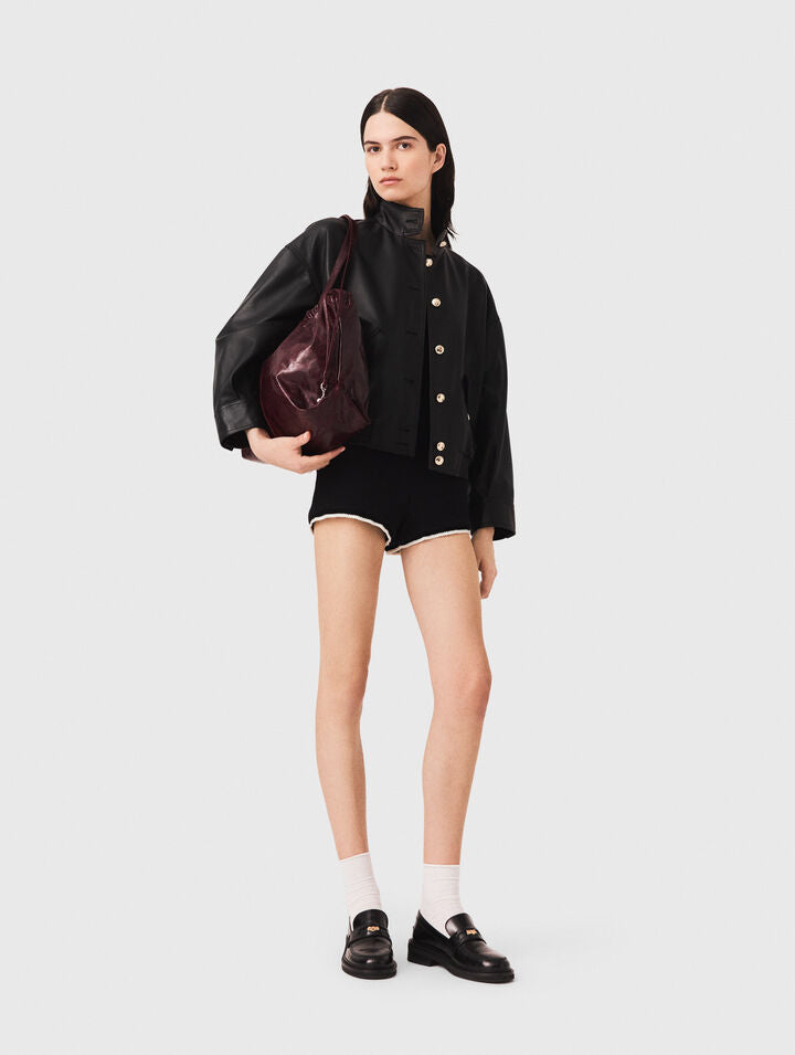 Leather jacket - Black - View 1