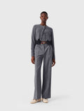 Twinset with lace trim - Grey/Black - View 1