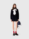 Embroidered cherry cardigan - Navy - View 1