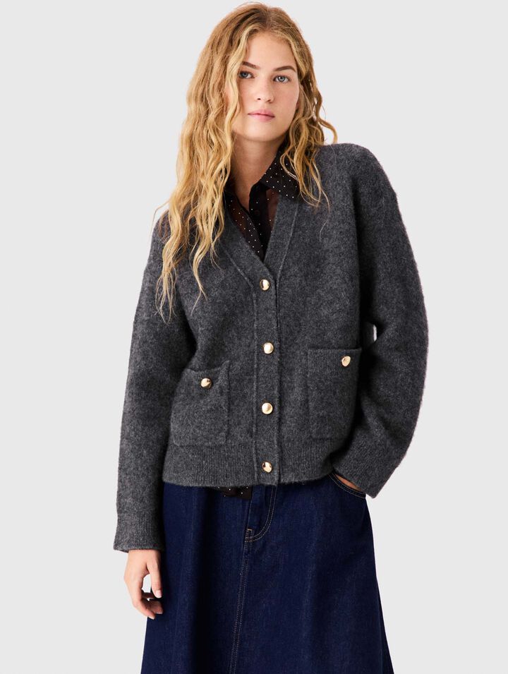 Yak cardigan - Grey - View 3