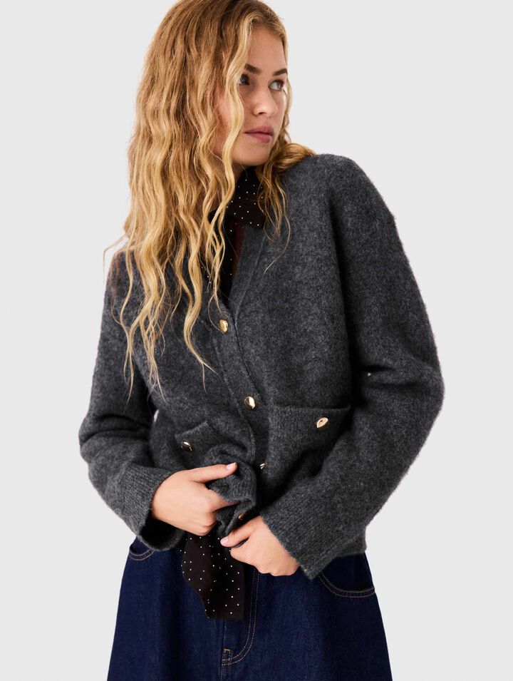 Yak cardigan - Grey - View 4