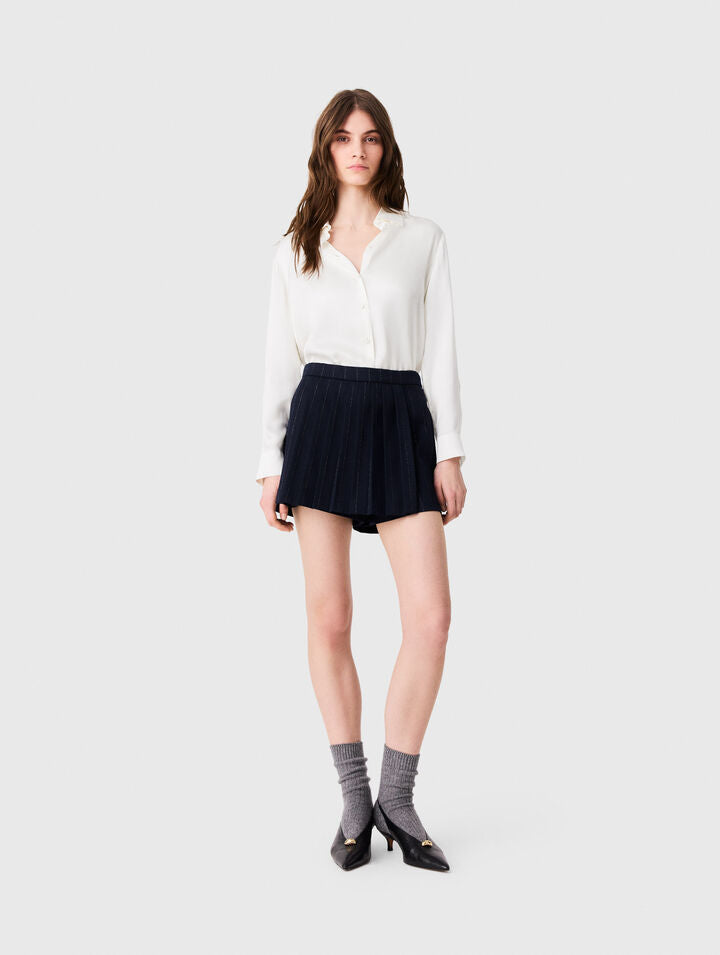 White silk shirt - White - View 1
