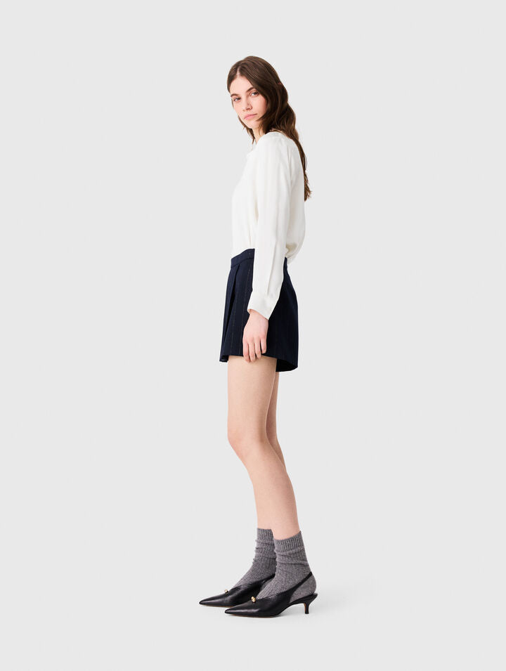 White silk shirt - White - View 2