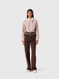Bootcut jeans with chain - Brown - View 1