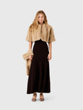 Short faux fur jacket - Beige - View 1