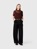 Balloon suit trousers - Black - View 1