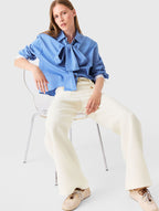 Lurex tweed trousers - Ecru - View 4