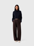 Balloon suit trousers - Brown - View 1