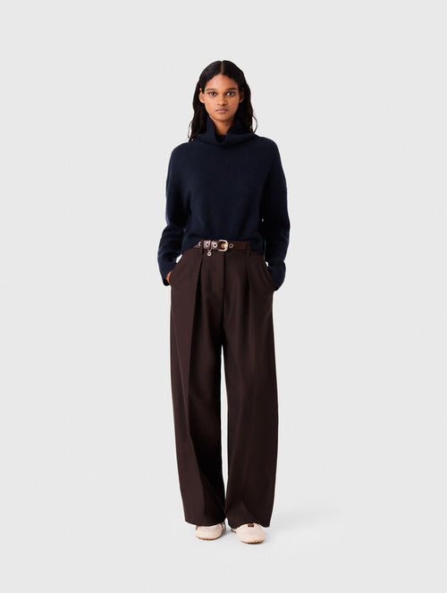 Balloon suit trousers - Brown - View 1