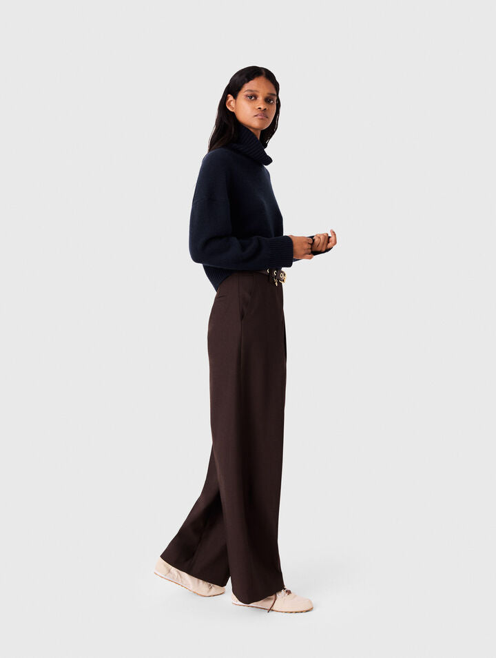 Balloon suit trousers - Brown - View 3