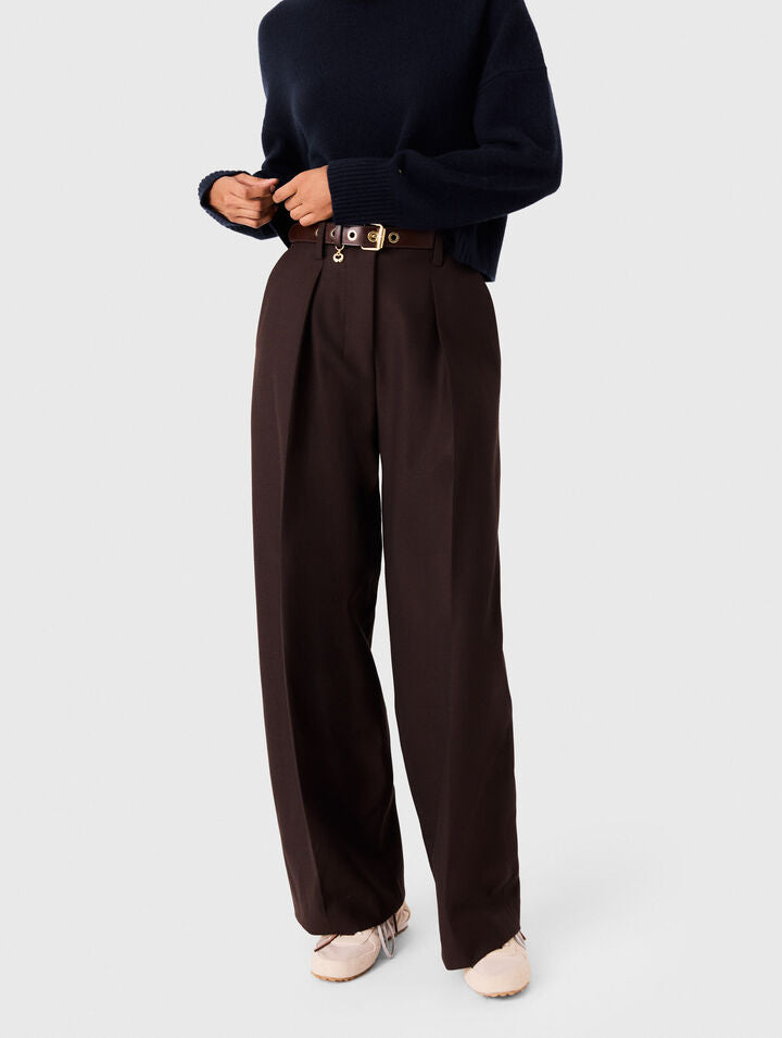 Balloon suit trousers - Brown - View 4