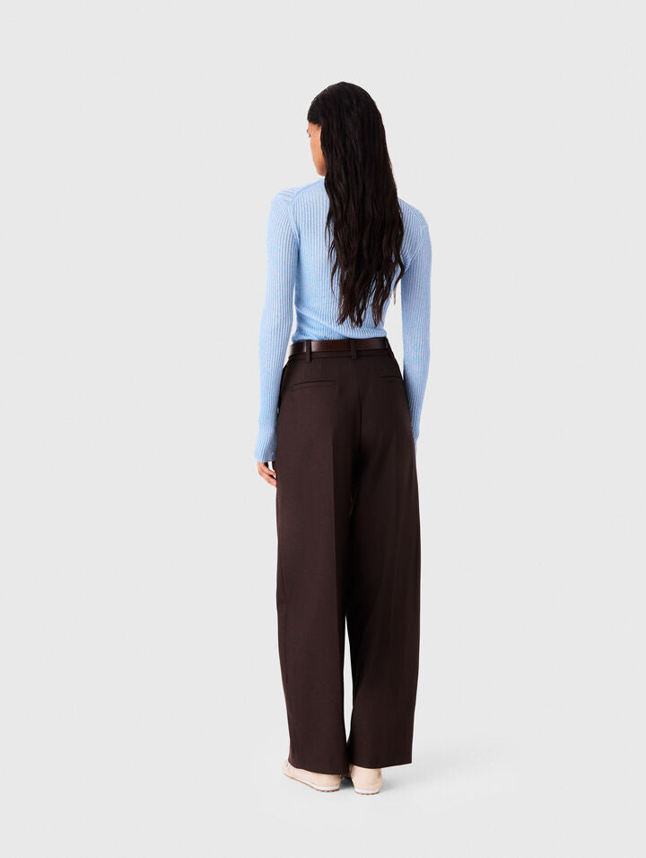 Lurex knit jumper - Blue Sky - View 2