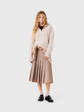 Zip-neck cashmere jumper - Beige - View 1