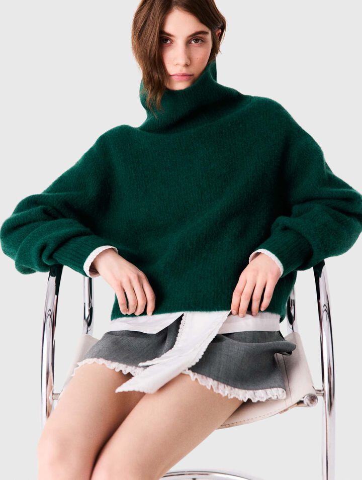 Yak jumper - Bottle Green - View 4