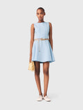 Skater dress with jewelled bows - Blue Sky - View 1