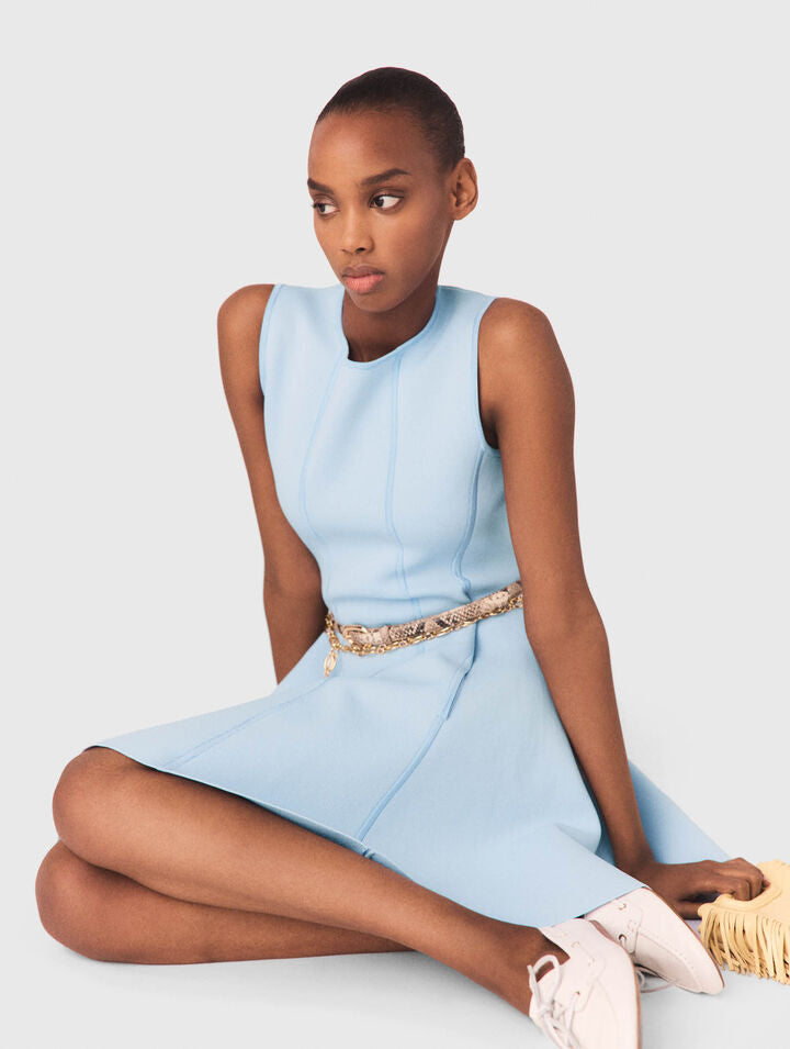 Skater dress with jewelled bows - Blue Sky - View 4