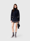 Rhinestone layered skort - Navy - View 1
