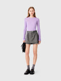 Rhinestone tailored skort - Grey - View 1