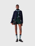Tweed shorts - Bottle Green - View 1