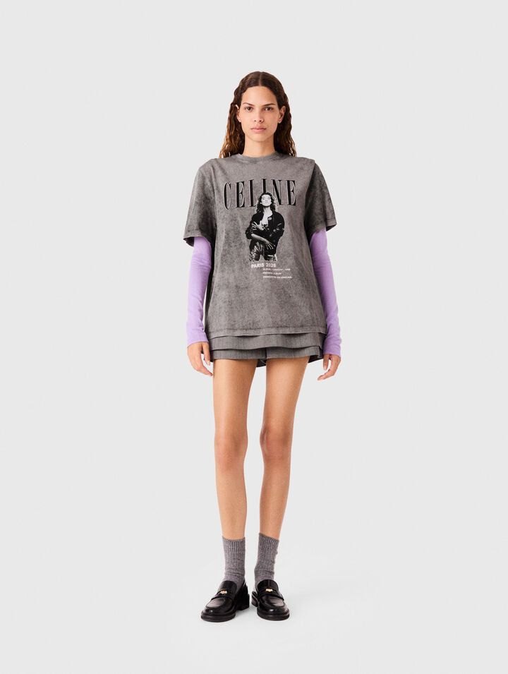 Maje x Céline Dion T-shirt - Grey - View 1