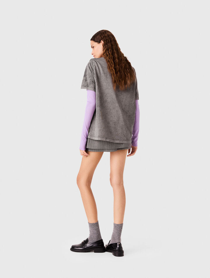 Maje x Céline Dion T-shirt - Grey - View 2