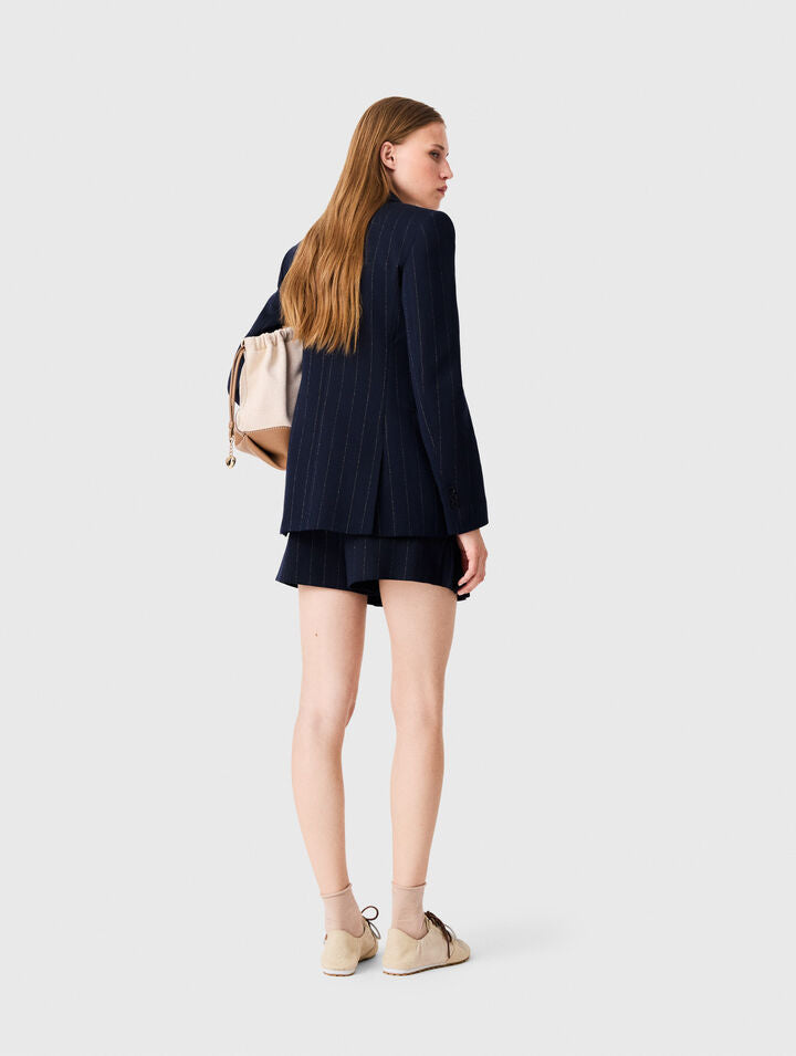 Double-breasted suit jacket - Navy - View 2