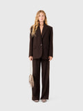 Rhinestone suit jacket - Brown - View 1