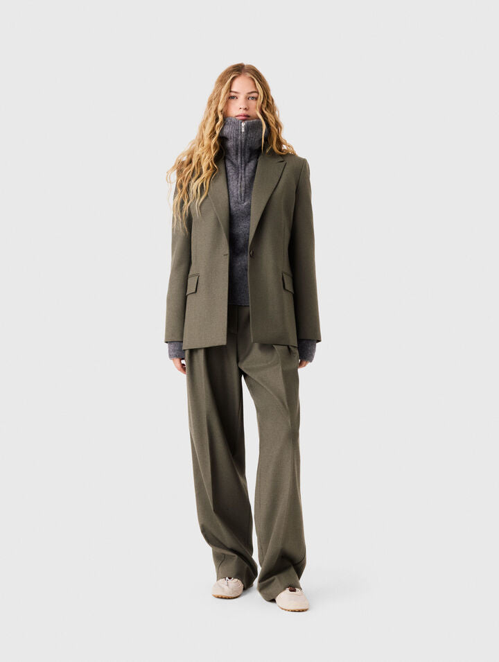 Single-breasted suit jacket - Khaki - View 1