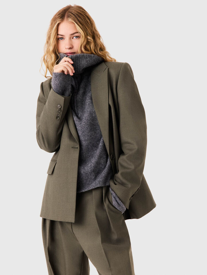 Single-breasted suit jacket - Khaki - View 3