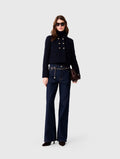 Short tweed jacket - Navy - View 1