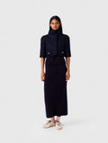 Short wool jacket - Navy - View 1